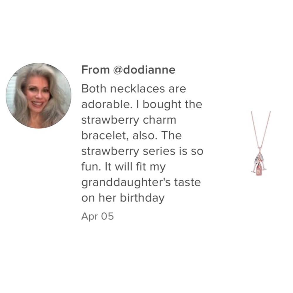 KATE SPADE • Picnic Perfect Strawberry Necklace - Picture 6 of 6